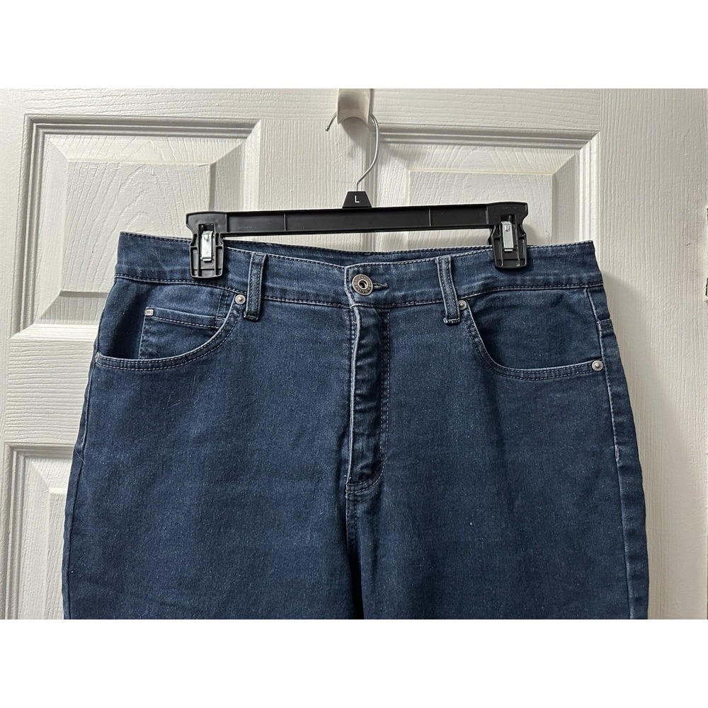 Bandolino Women's Jeans Size 14 Blue Stretch Denim Straight High Rise 29 Inseam - Picture 10 of 10